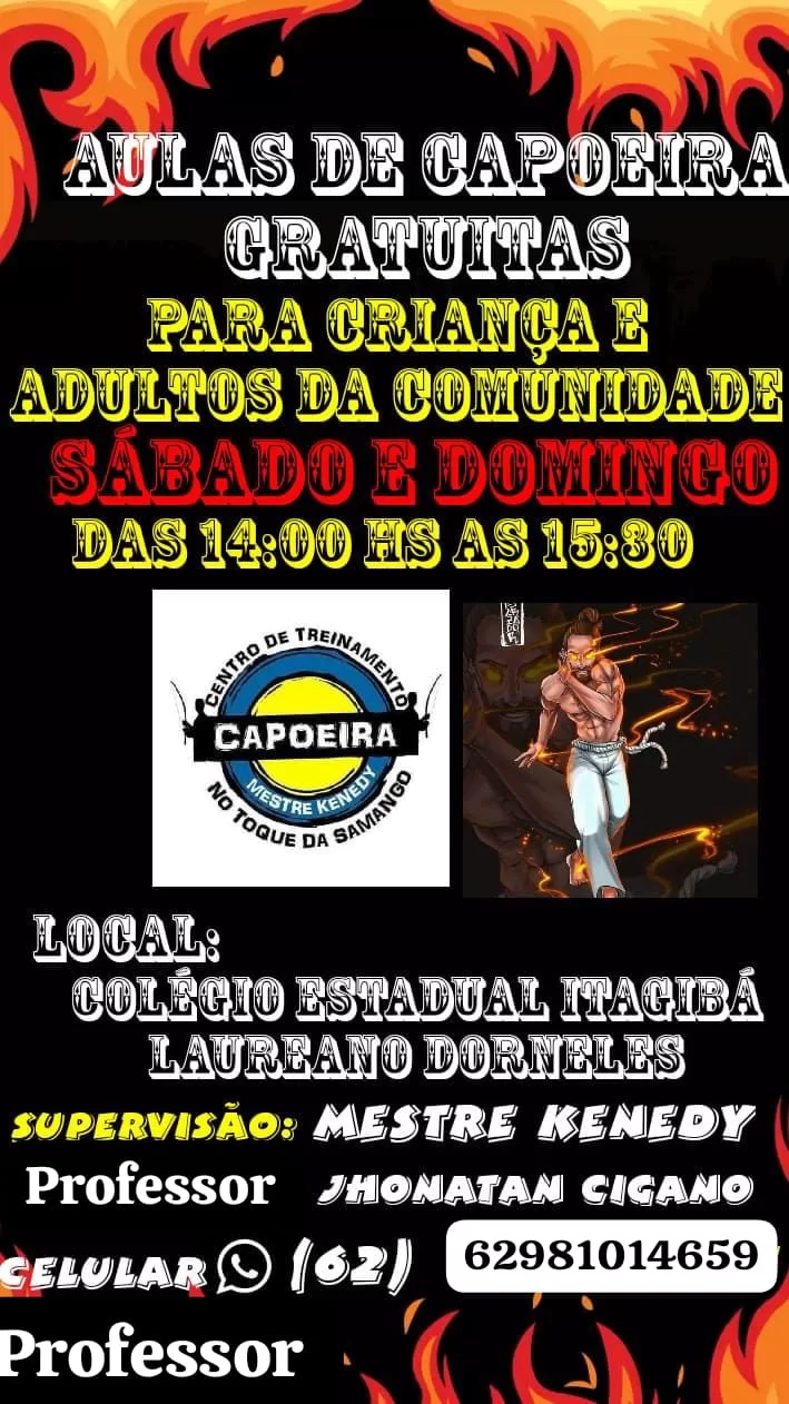 Fachada da academia Colégio estadual Itagiba Laureano