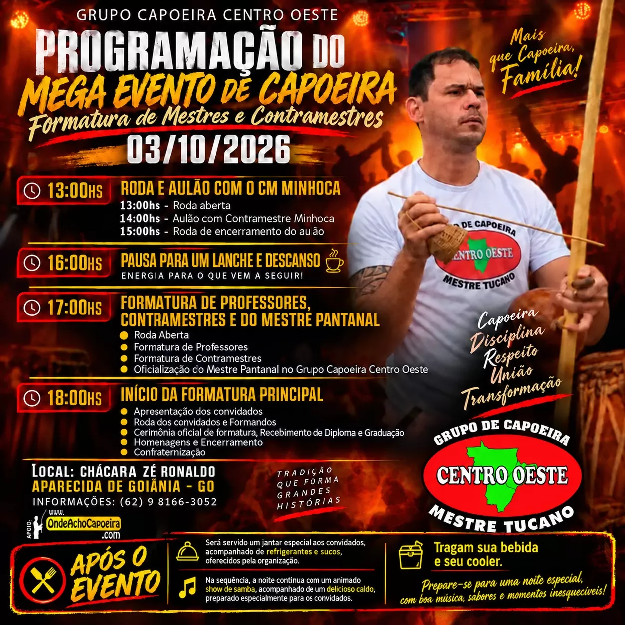 Cartaz de Formatura de Mestres e Contramestres