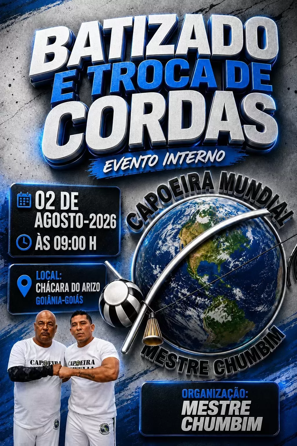 Cartaz de Batizado e Troca de Cordas