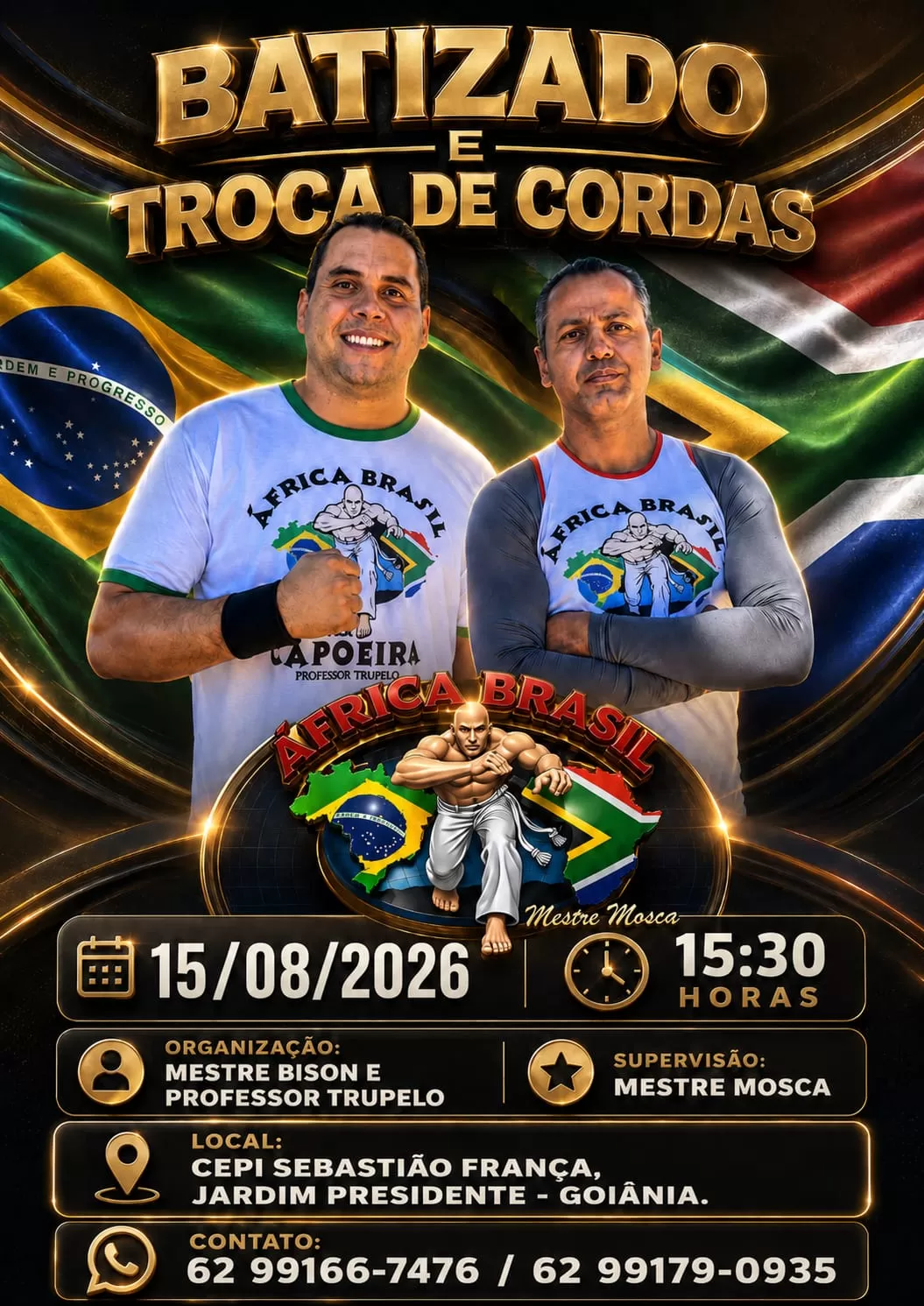 Cartaz do evento Batizado e Troca de Cordas