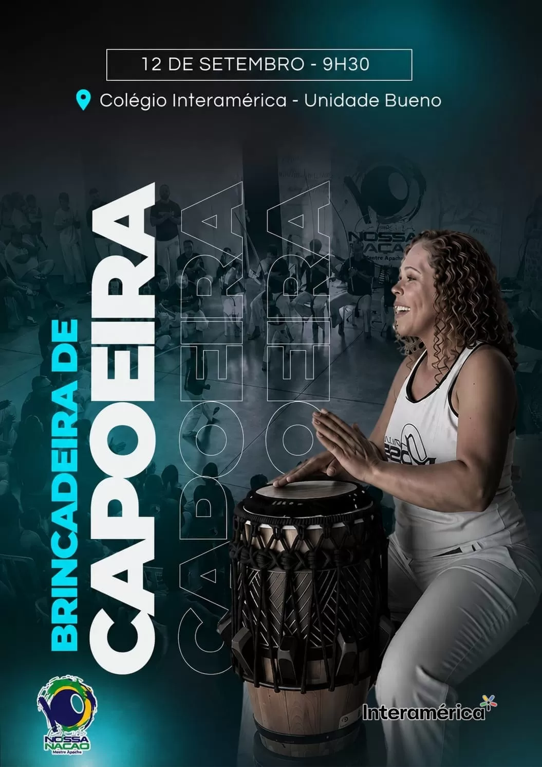 Cartaz do evento Brincadeira de Capoeira