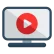 Ícone vídeo destaque