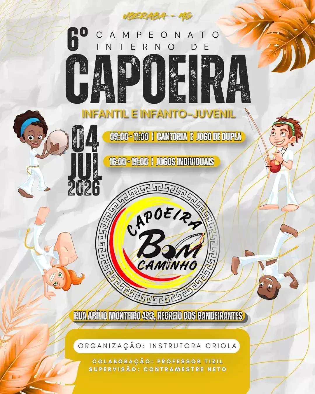 Cartaz da notícia 6º Campeonato Interno de Capoeira - 04/07/2026