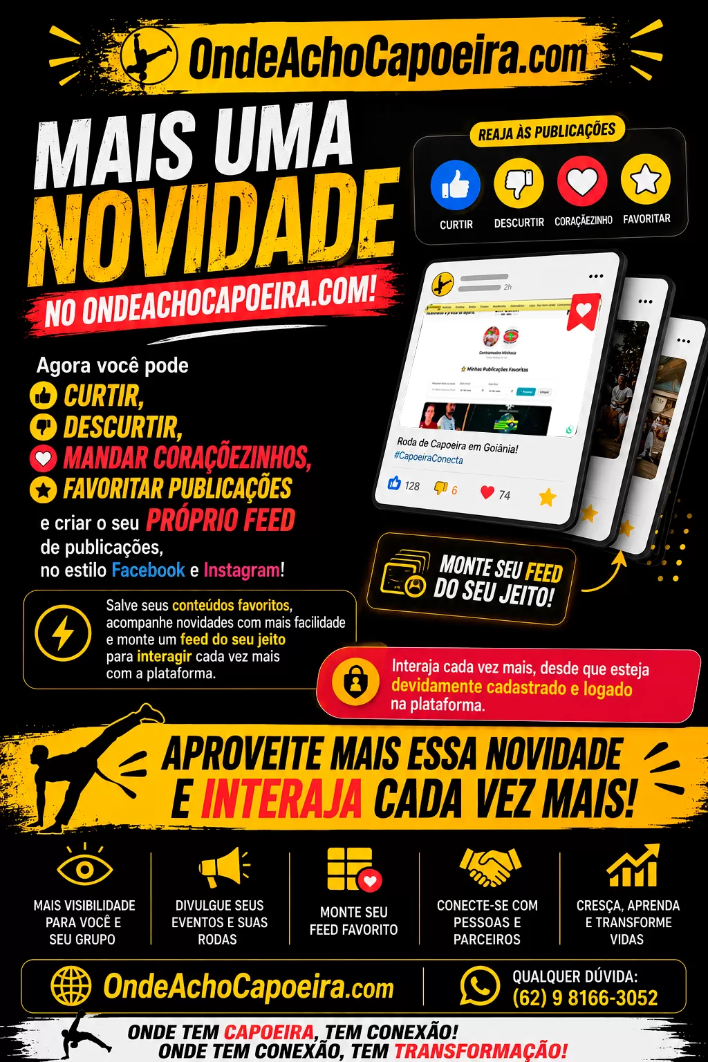 Cartaz da notícia Novidades na Plataforma agora com mais interação