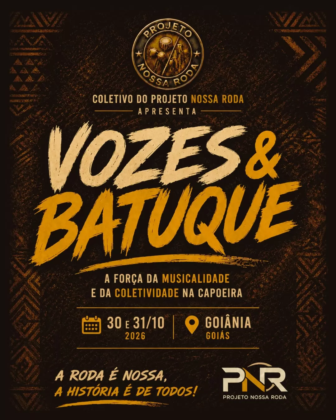 Cartaz da notícia Vozes e Batuques - 30 e 31/10/2026