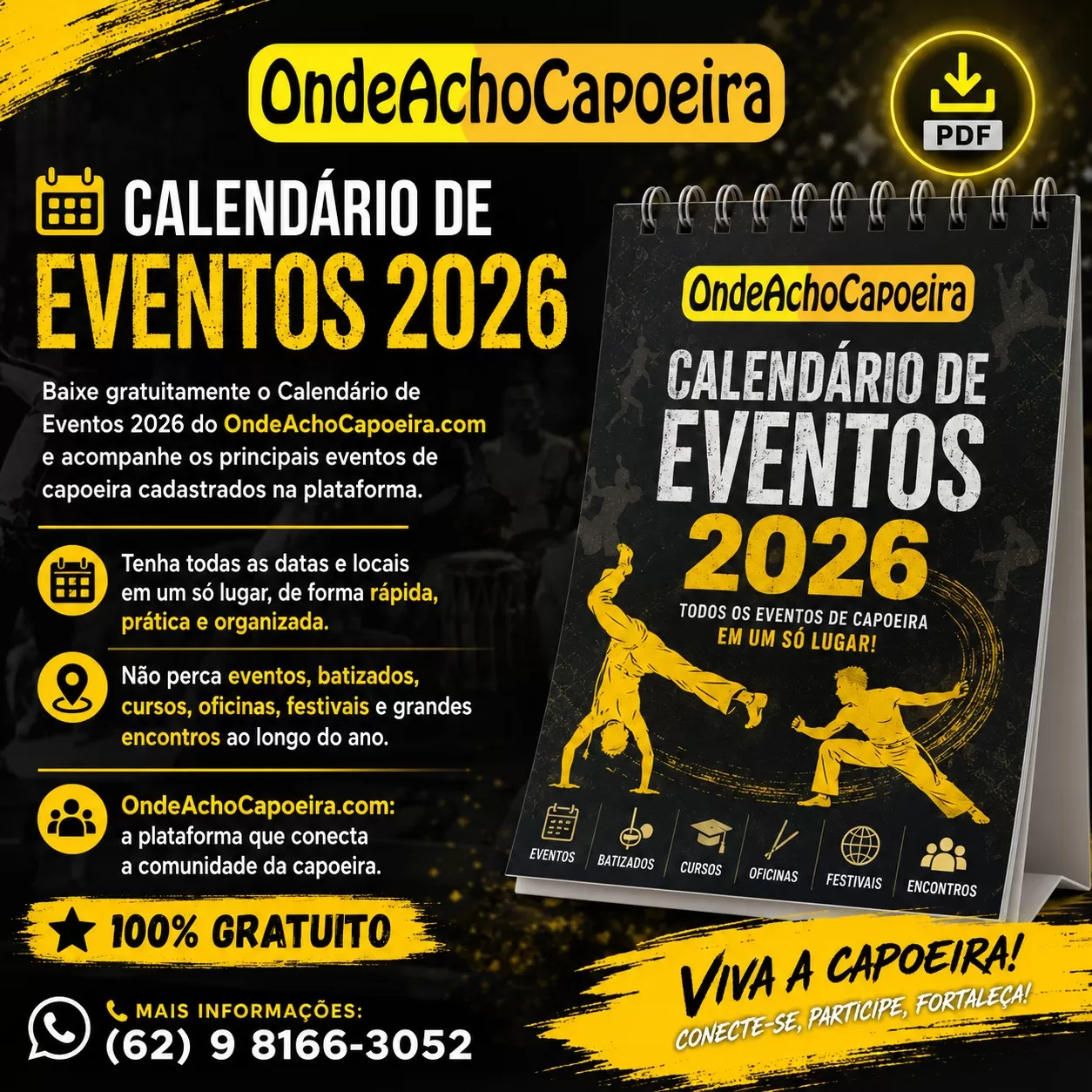 Cartaz da notícia Baixe o Calendário de Eventos 2026
