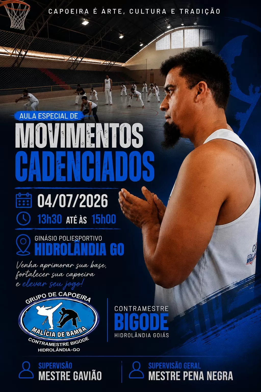 Cartaz da notícia Aula Especial, Movimentos Cadenciados - 04/07/2026