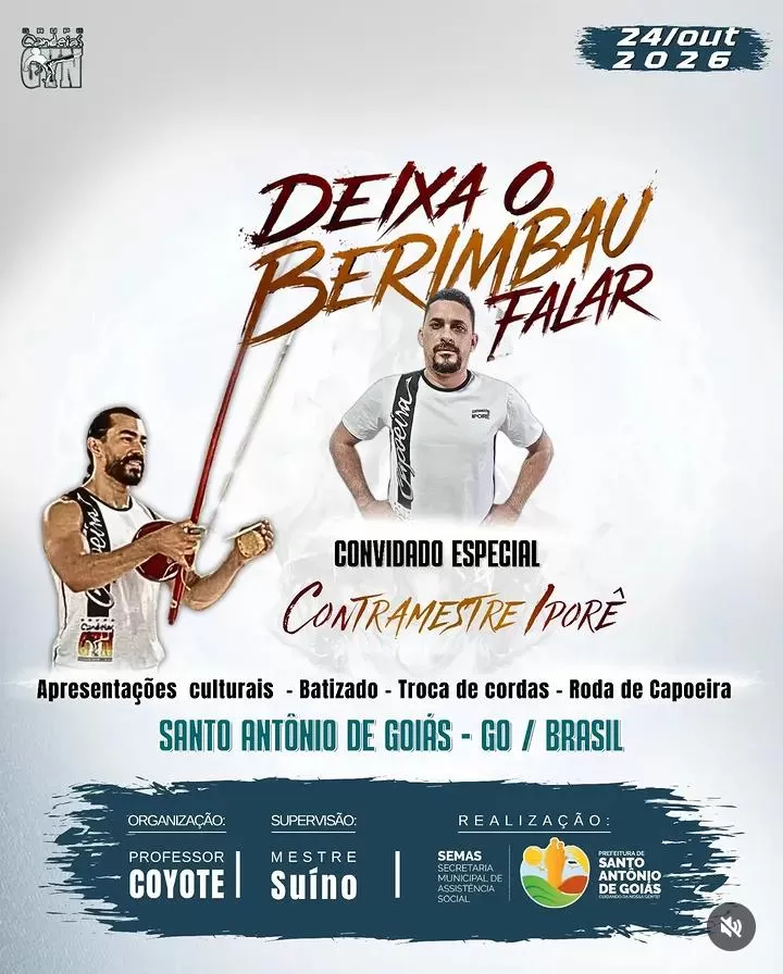 Cartaz da notícia Deixa o Berimbau Falar - 24/10/2026