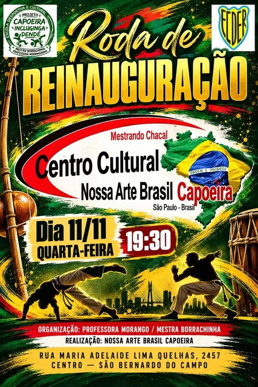 Cartaz da notícia Roda de Reinauguração - 11/11/2026