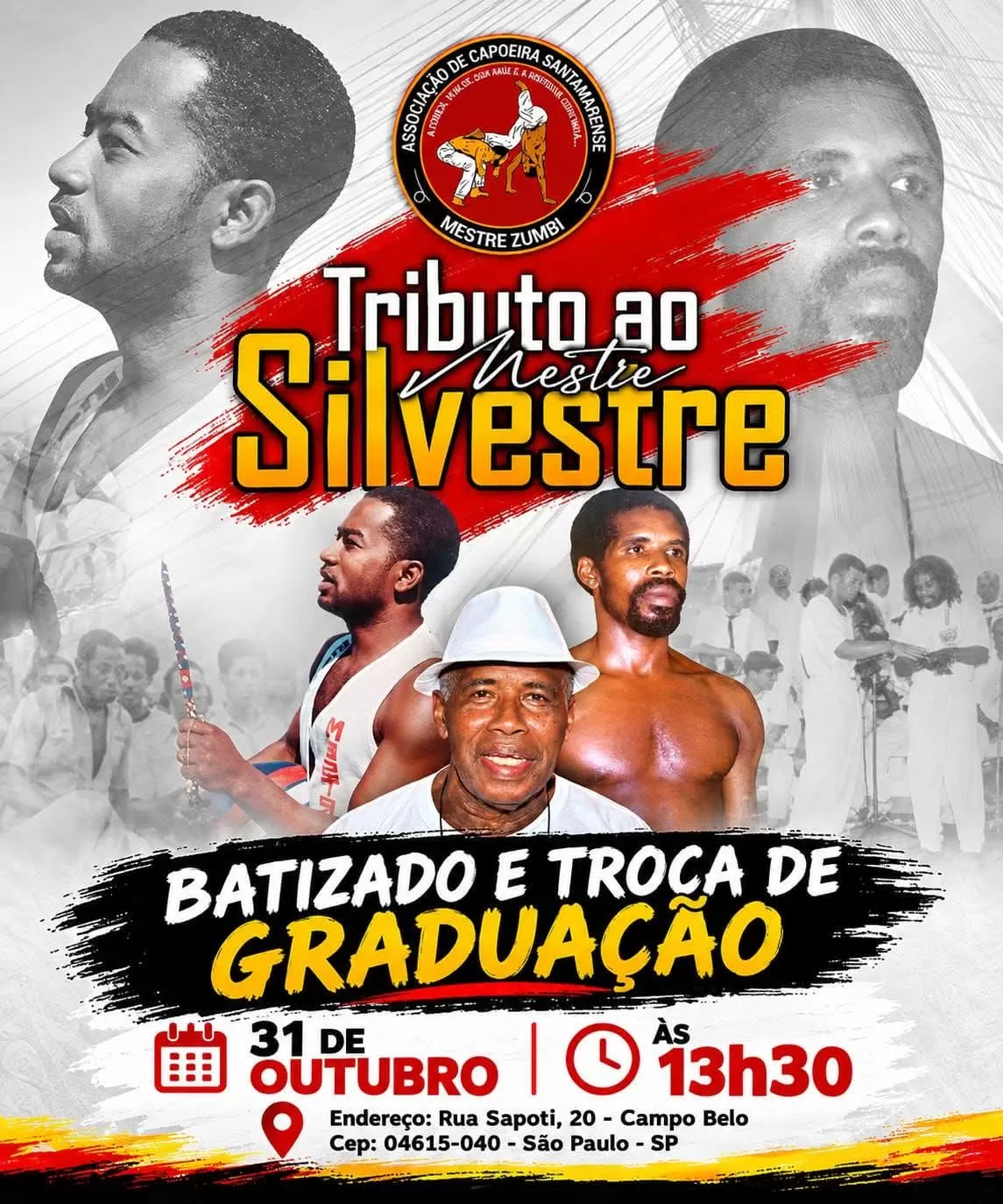 Cartaz da notícia Tributo ao Mestre Silvestre - 31/10/2026