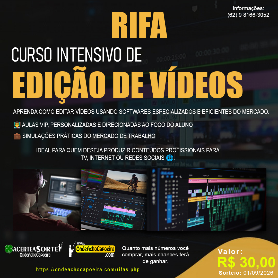 Curso Vip de Edição de Vídeos